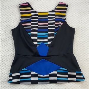 Bisou Bisou Dressy Peplum Tank Top